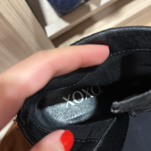 XOXO Rhinestone Velvet Booties - Picture 4 of 5